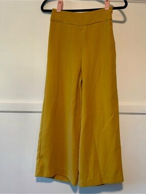 Express Wide Leg Pants Mustard Yellow